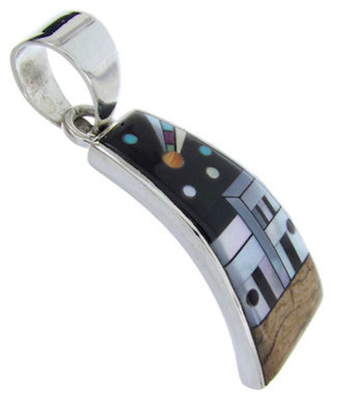 Native American Design Silver Multicolor Jewelry Pendant YS70090